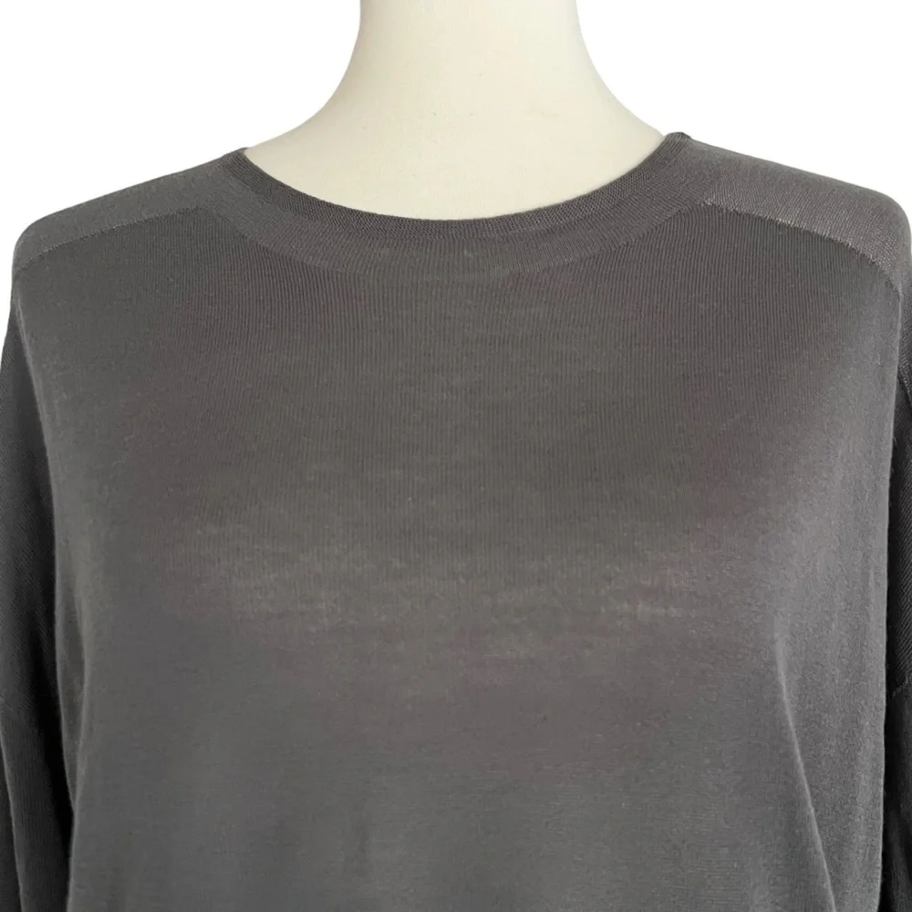 NWT Eileen Fisher Seamless Sleek Tencel Knit‎ Mock Neck Top in Bark